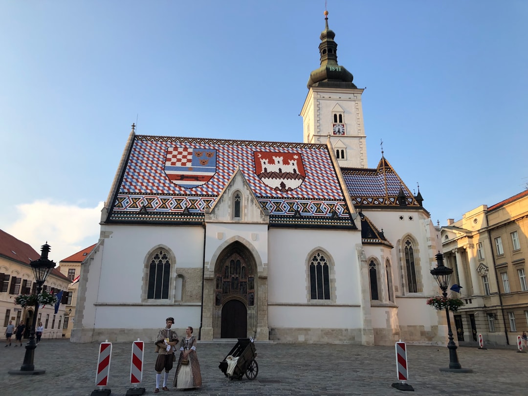 St. Mark's Church Zagreb colorful tiled roof medieval facade
