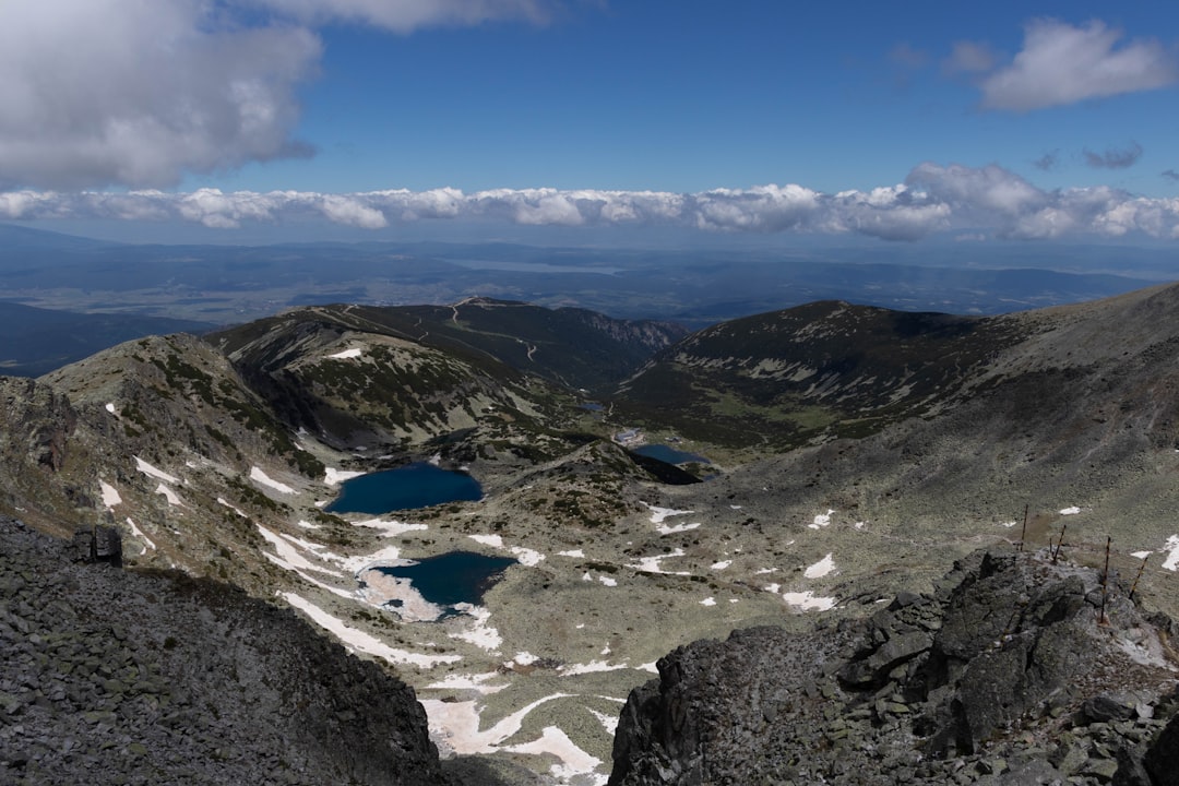 Mount Musala Bulgaria summit hikers panoramic view