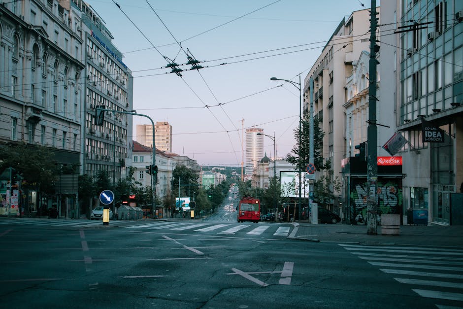 Skadarlija Street Belgrade Serbia night view live music bar